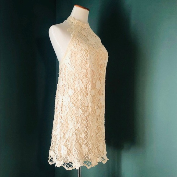 Free People Women's Snowdrop Lace Trapeze Dress Softshell - Picture 5 of 10